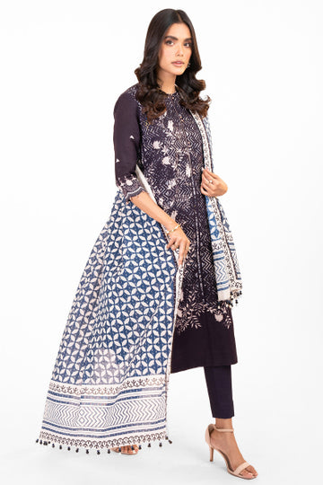 Alkaram FW-24.1-22-Navy Blue Winter Collection 2022 Online Shopping